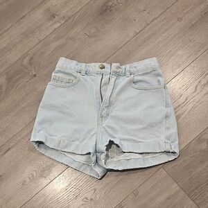 American Apparel Light Blue Jean Shorts